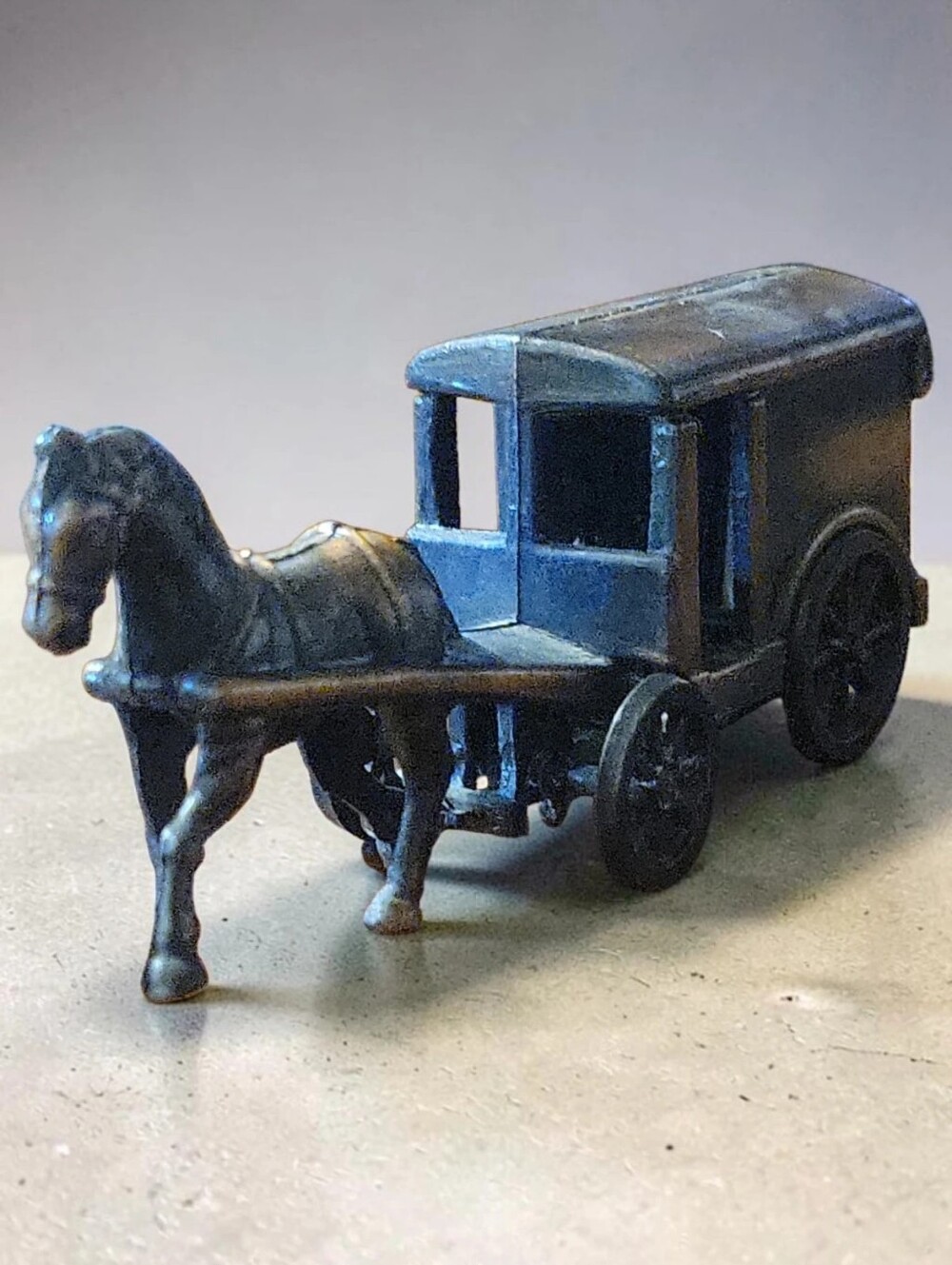 Vtg 60's Amush Horse Buggy Cart Pencil Sharpener